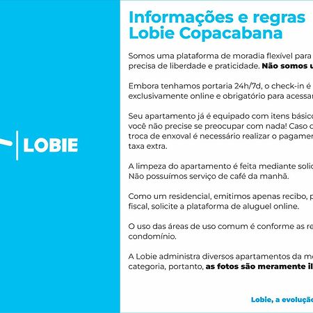 Апартаменты Lobie Copacabana Рио-де-Жанейро Экстерьер фото